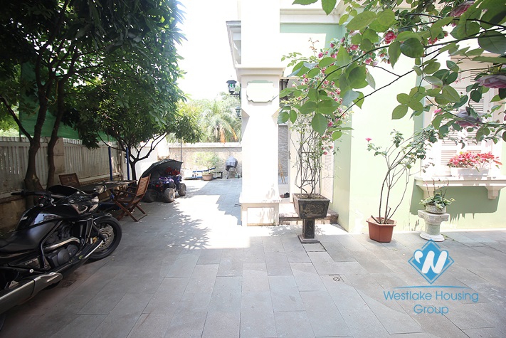 Modern and beautiful house for rent in Ciputra compound, Tay Ho District, Ha Noi